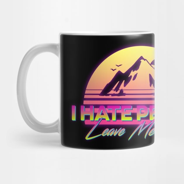 I Hate People Retro Sunset by giovanniiiii